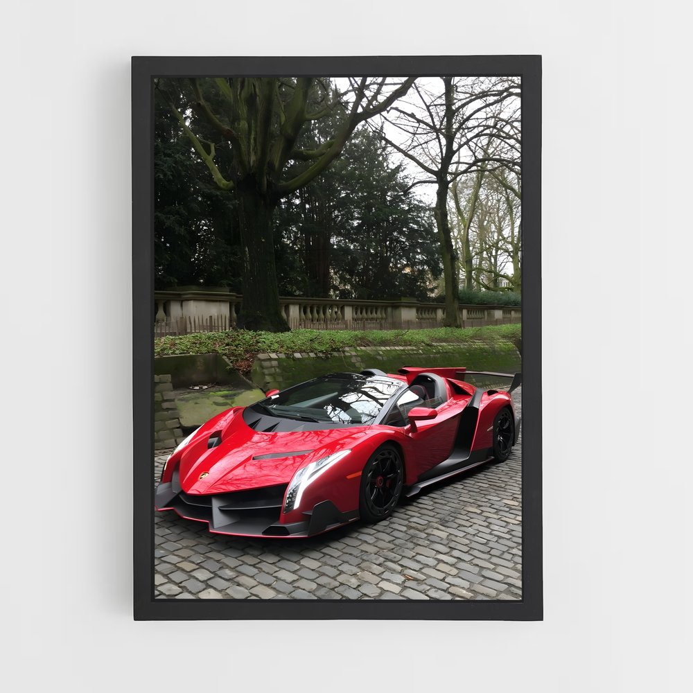 Poster Veneno en Action – affiche Lamborghini (vue 2)